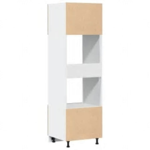 vidaXL Microwave Cabinet Lyon Old Wood 60x57x207 cm Engineered Wood