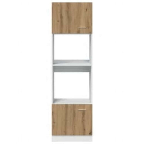 vidaXL Microwave Cabinet Lyon Artisan Oak 60x57x207 cm Engineered Wood