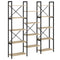 vidaXL Bookshelf Sonoma oak 156 x 25 x 167.5 cm Engineered wood