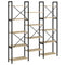 vidaXL Bookshelf Sonoma oak 156 x 25 x 167.5 cm Engineered wood