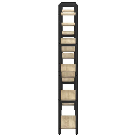 vidaXL Bookshelf Sonoma oak 156 x 25 x 167.5 cm Engineered wood