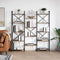 vidaXL Bookshelf Smoked oak 156 x 25 x 167.5 cm Engineered wood