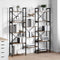 vidaXL Bookshelf Smoked oak 156 x 25 x 167.5 cm Engineered wood