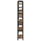 vidaXL Bookshelf Smoked oak 156 x 25 x 167.5 cm Engineered wood