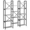vidaXL Bookshelf Grey sonoma 156 x 25 x 167.5 cm Engineered wood