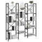 vidaXL Bookshelf Grey sonoma 156 x 25 x 167.5 cm Engineered wood