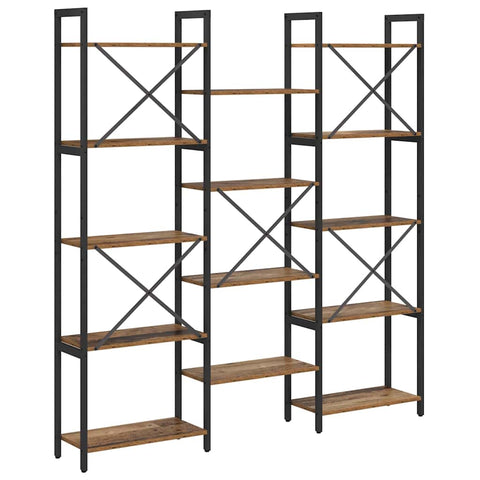 vidaXL Bookshelf Old wood 156 x 25 x 167.5 cm Engineered wood