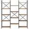 vidaXL Bookshelf Old wood 156 x 25 x 167.5 cm Engineered wood