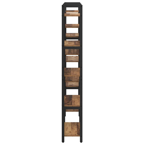 vidaXL Bookshelf Old wood 156 x 25 x 167.5 cm Engineered wood