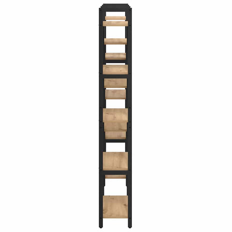 vidaXL Bookshelf Artisan oak 156 x 25 x 167.5 cm Engineered wood
