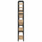 vidaXL Bookshelf Artisan oak 156 x 25 x 167.5 cm Engineered wood