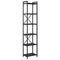 vidaXL Bookcase Black oak 40 x 30 x 188 cm Engineered wood