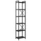 vidaXL Bookcase Black oak 40 x 30 x 188 cm Engineered wood
