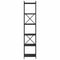 vidaXL Bookcase Black oak 40 x 30 x 188 cm Engineered wood