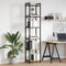 vidaXL Bookcase Sonoma oak 40 x 30 x 188 cm Engineered wood