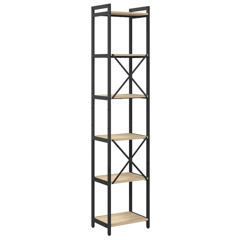 vidaXL Bookcase Sonoma oak 40 x 30 x 188 cm Engineered wood