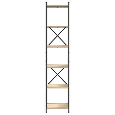 vidaXL Bookcase Sonoma oak 40 x 30 x 188 cm Engineered wood