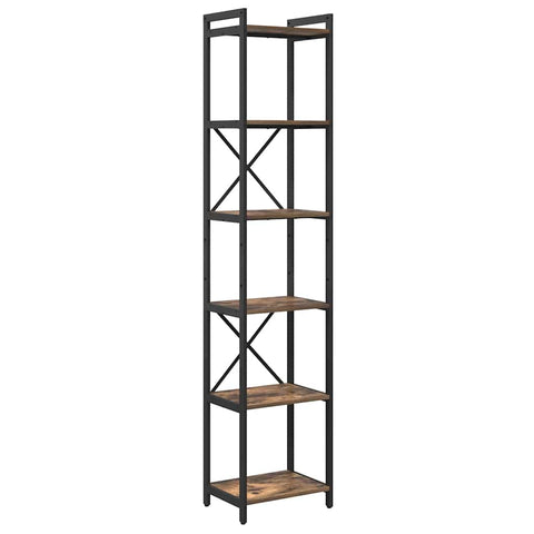 vidaXL Bookcase Smoked oak 40 x 30 x 188 cm Engineered wood