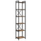 vidaXL Bookcase Smoked oak 40 x 30 x 188 cm Engineered wood