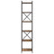 vidaXL Bookcase Smoked oak 40 x 30 x 188 cm Engineered wood
