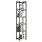 vidaXL Bookcase Smoked oak 40 x 30 x 188 cm Engineered wood