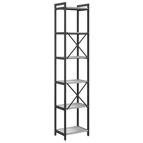 vidaXL Bookcase Grey sonoma 40 x 30 x 188 cm Engineered wood