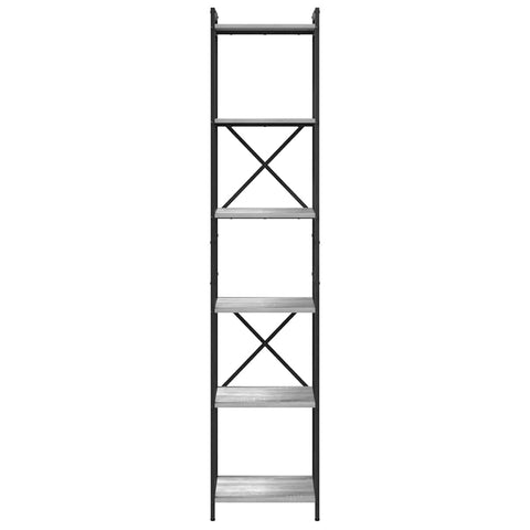 vidaXL Bookcase Grey sonoma 40 x 30 x 188 cm Engineered wood