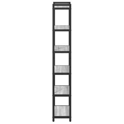 vidaXL Bookcase Grey sonoma 40 x 30 x 188 cm Engineered wood