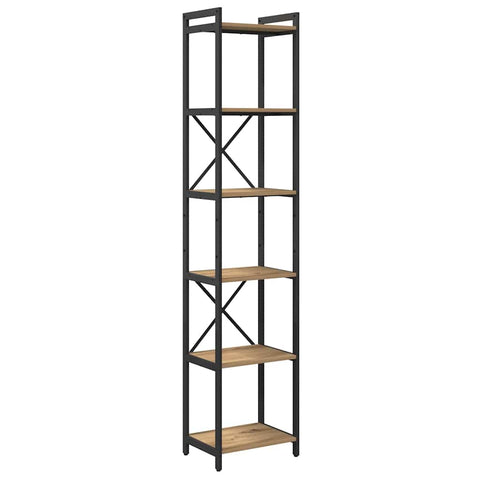 vidaXL Bookcase Artisan oak 40 x 30 x 188 cm Engineered wood