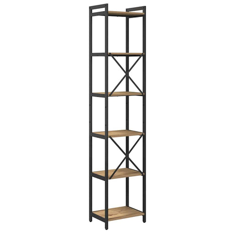 vidaXL Bookcase Artisan oak 40 x 30 x 188 cm Engineered wood