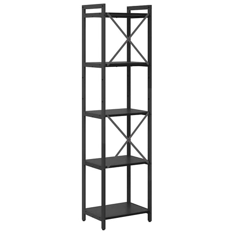 vidaXL Bookcase Black oak 40 x 30 x 153 cm Engineered wood