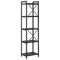 vidaXL Bookcase Black oak 40 x 30 x 153 cm Engineered wood
