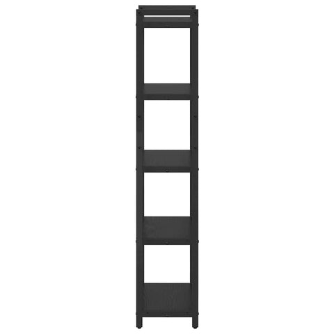 vidaXL Bookcase Black oak 40 x 30 x 153 cm Engineered wood