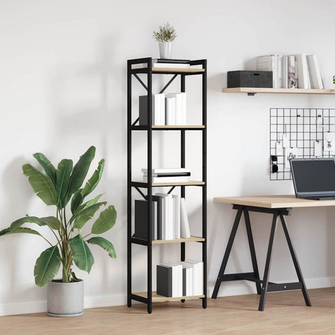 vidaXL Bookcase Sonoma oak 40 x 30 x 153 cm Engineered wood