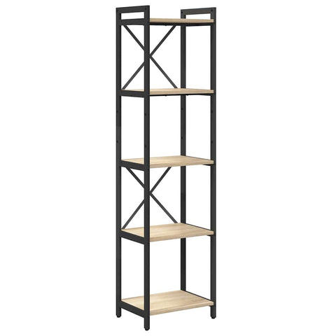vidaXL Bookcase Sonoma oak 40 x 30 x 153 cm Engineered wood