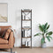 vidaXL Bookcase Smoked oak 40 x 30 x 153 cm Engineered wood