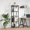 vidaXL Bookcase Smoked oak 40 x 30 x 153 cm Engineered wood