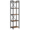 vidaXL Bookcase Smoked oak 40 x 30 x 153 cm Engineered wood