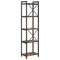 vidaXL Bookcase Smoked oak 40 x 30 x 153 cm Engineered wood