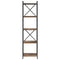 vidaXL Bookcase Smoked oak 40 x 30 x 153 cm Engineered wood