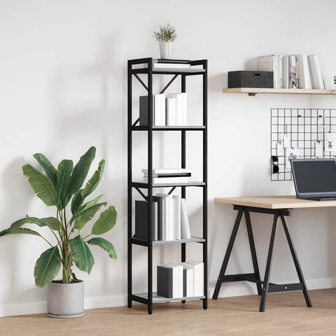 vidaXL Bookcase Grey sonoma 40 x 30 x 153 cm Engineered wood