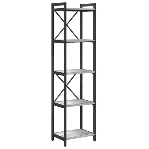 vidaXL Bookcase Grey sonoma 40 x 30 x 153 cm Engineered wood