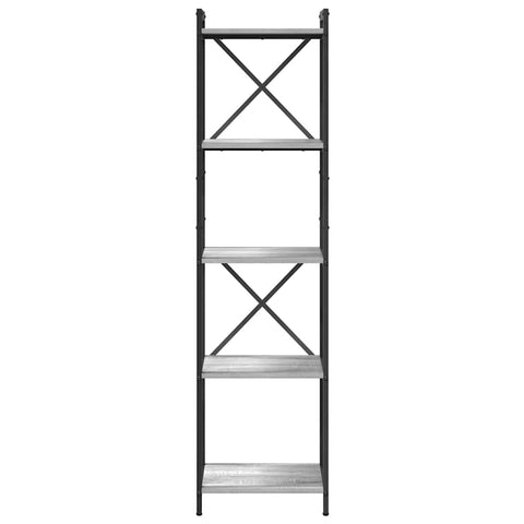 vidaXL Bookcase Grey sonoma 40 x 30 x 153 cm Engineered wood
