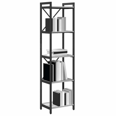 vidaXL Bookcase Grey sonoma 40 x 30 x 153 cm Engineered wood