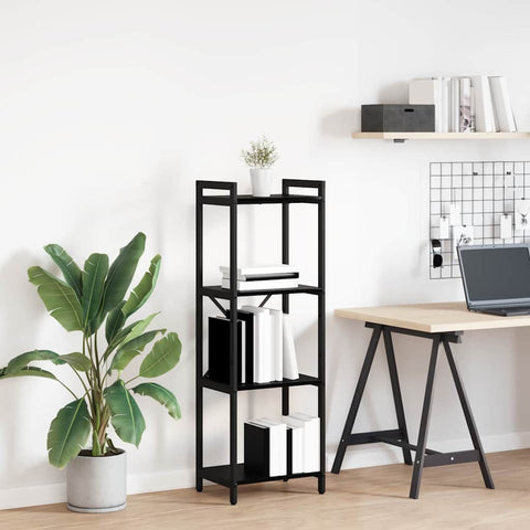 vidaXL Bookcase Black oak 40 x 30 x 118 cm Engineered wood