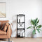 vidaXL Bookcase Black oak 40 x 30 x 118 cm Engineered wood