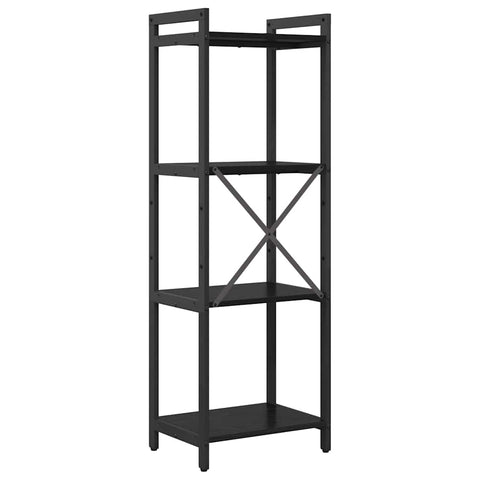 vidaXL Bookcase Black oak 40 x 30 x 118 cm Engineered wood