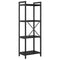 vidaXL Bookcase Black oak 40 x 30 x 118 cm Engineered wood