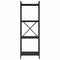 vidaXL Bookcase Black oak 40 x 30 x 118 cm Engineered wood