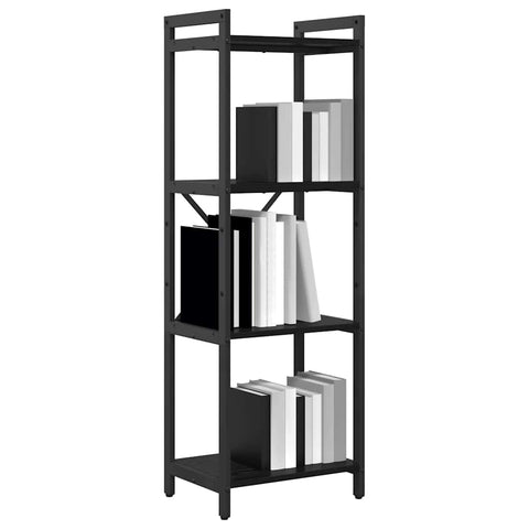 vidaXL Bookcase Black oak 40 x 30 x 118 cm Engineered wood